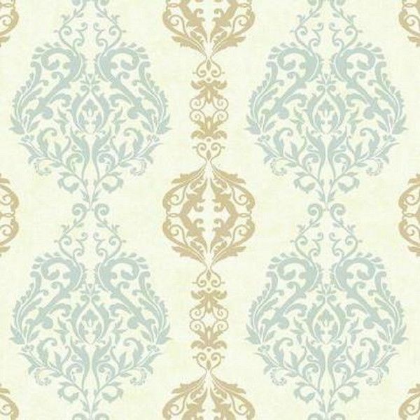 Виниловые обои York Wallcoverings голубые WB5437 0.68 м
