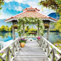 Фотообои Divino Decor Беседка H-010 200х270 см