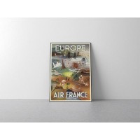 Плакат "34;Просто Постер "34; Europe - Air France 90x120 в подарочном тубусе 701475322821