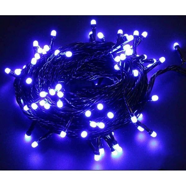 Электрогирлянда наружная «Нить» 28 м 400 LED синий 8 режимов