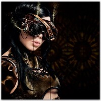 Картина Дом Корлеоне Девушка Стимпанк 90х90 см