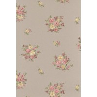 Обои флизелиновые Aura Floral Themes коричневые 0.53 м G23230