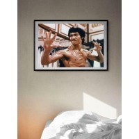 Постер "34;Просто Постер "34; Брюс Ли 60x90 в подарочном тубусе Металл