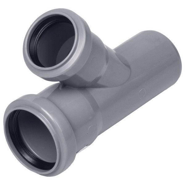 Тройник O 50x40/45° полипропилен