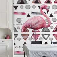 Фотообои Urban Style Орнаментальный фламинго UST2022 200х270 см