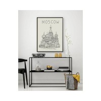 Постер в раме ПростоПостер Зарисовки Москвы 553500019535, 40х50 см