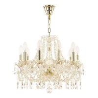 Люстра потолочная Bohemia Ivele Crystal 107.10.165.G E14 10 ламп 20 м²