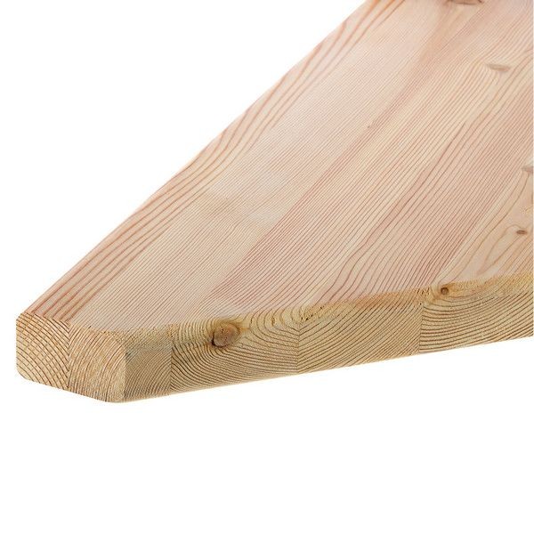 Ступень 40x900x900 мм лиственница сорт AB цельноламельная угловая