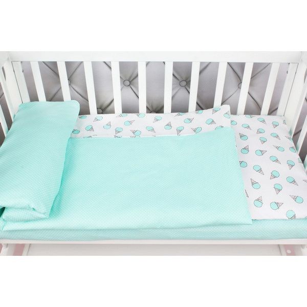 Комплект постельного белья AmaroBaby Baby Boom Мороженки в кроватку, бязь 3 предмета