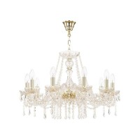 Люстра потолочная Bohemia Ivele Crystal 104.10.240.G E14 10 ламп 20 м²