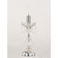 Лампа настольная Bohemia Ivele Crystal 104L.1-27.Ni E14 цвет серебряный