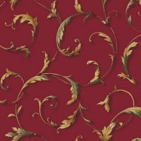 Виниловые обои York Wallcoverings красные AH4712 0.68 м
