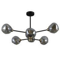Люстра потолочная Seven Fires Borno SF4003/6C-BK-AB E14 6 ламп 18 м²