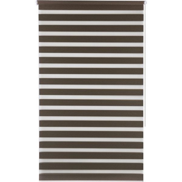 Штора рулонная день-ночь Miamoza Blackout Rain 55x160 см, цвет коричневый