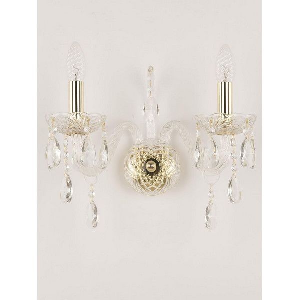 Настенный светильник Bohemia Ivele Crystal 105B.2.165.G E14 цвет золотой