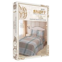 Комплект постельного белья семейный Для Snoff Сатин Эстер 094535, сатин