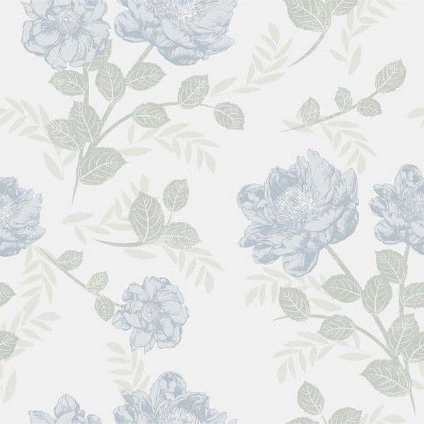 Обои флизелиновые Collection For Walls Northern Feelings голубые 0.53 м 203602
