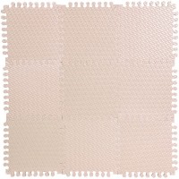 Пол мягкий «Треугольник», ЭВА, 33x33 см, цвет светло-кремовый