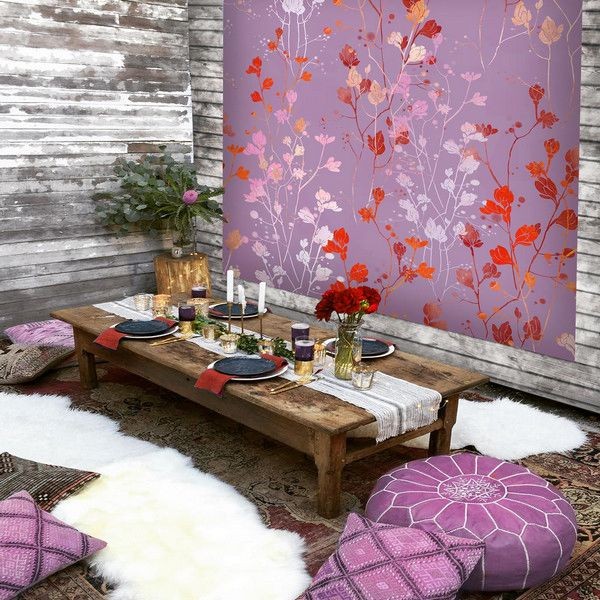 Фотообои Urban Style Оранжевый в розовом UST5009 200х180 см