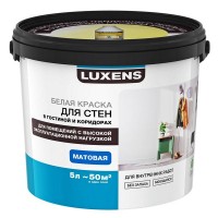 Краска для стен и потолков Luxens база A 5 л