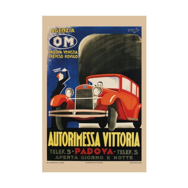 Плакат "34;Просто Постер "34; Autorimessa Vittoria 90x120 в подарочном тубусе 816312070951