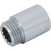 Удлинитель, внутренняя резьба, 1/2 "34;х25 мм, цвет хром