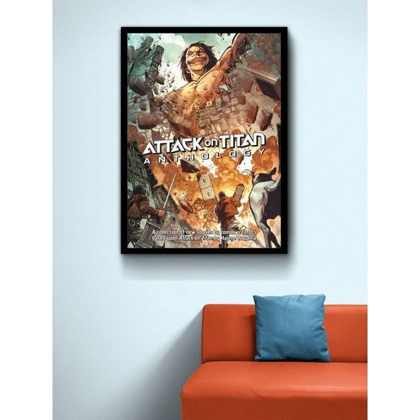 Постер "34;Просто Постер "34; Атака титанов. Антология 90x120 в подарочном тубусе Металл