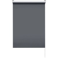 Штора рулонная блэкаут 55x175 см серая