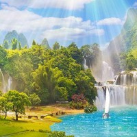 Фотообои Divino Decor В лучах солнца K-048 300х147 см