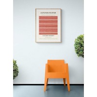 Постер "34;Просто Постер "34; Японский минимализм - Красный паттерн 90x120 в подарочном тубусе Металл