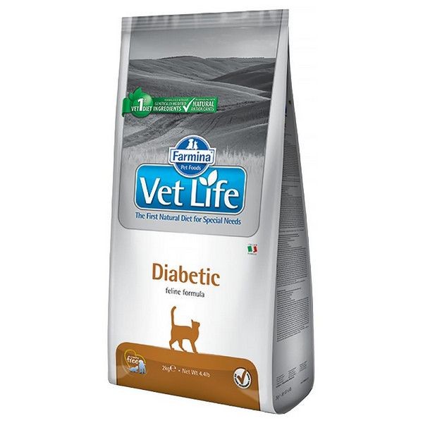 Сухой корм для кошек при сахарном диабете FARMINA Vet Life Cat Diabetic 10 кг