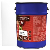 Эмаль-грунт по ржавчине 3в1 цвет белый 5 кг