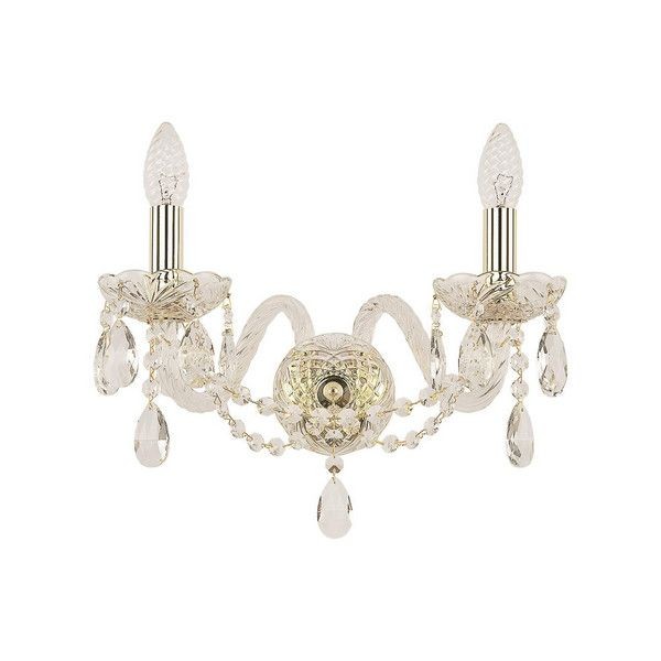 Настенный светильник Bohemia Ivele Crystal 116B.2.165.G E14 цвет золотой