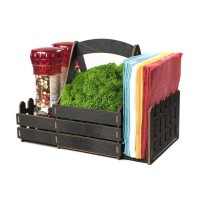 Подставка для салфеток и специй Oktaur ST-BLACK-GR-01