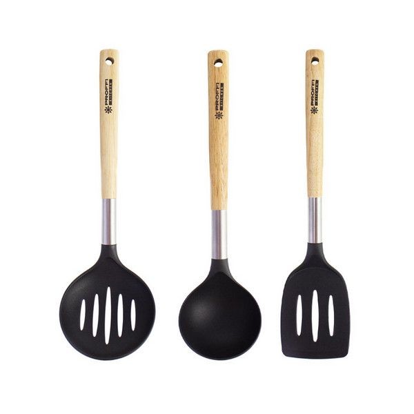 Набор кухонных принадлежностей Profi Kitchen Wood PKT0164, 3 предмета