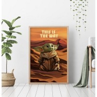 Плакат "34;Просто Постер "34; Малыш Йода - Baby Yoda - Мандалорец 90x120 в подарочном тубусе 267600552341