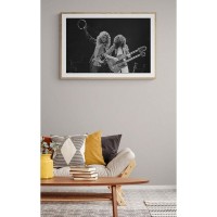 Постер "34;Просто Постер "34; Led Zeppelin - На сцене 60x90 в раме Металл