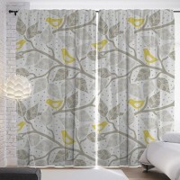 Комплект штор JoyArty Светлые птицы на ветках p_13571, 290х265 см