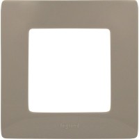 Рамка для розеток и выключателей Legrand Etika 1 пост, цвет светлая галька