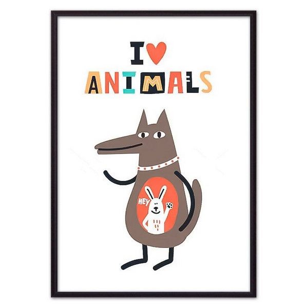 Постер Дом Корлеоне Волк "34;I love animals "34; 07-0595-21х30, 21х30 см