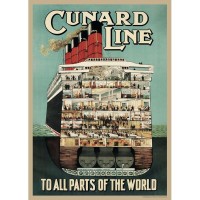 Постер Просто Постер Cunard line 50х70 см