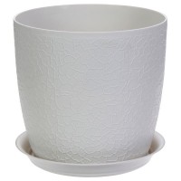 Кашпо Idea Верона o18 h16.1 см v3 л пластик белый