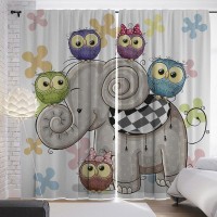 Комплект штор JoyArty Слоновые друзья p_13702, 290х265 см