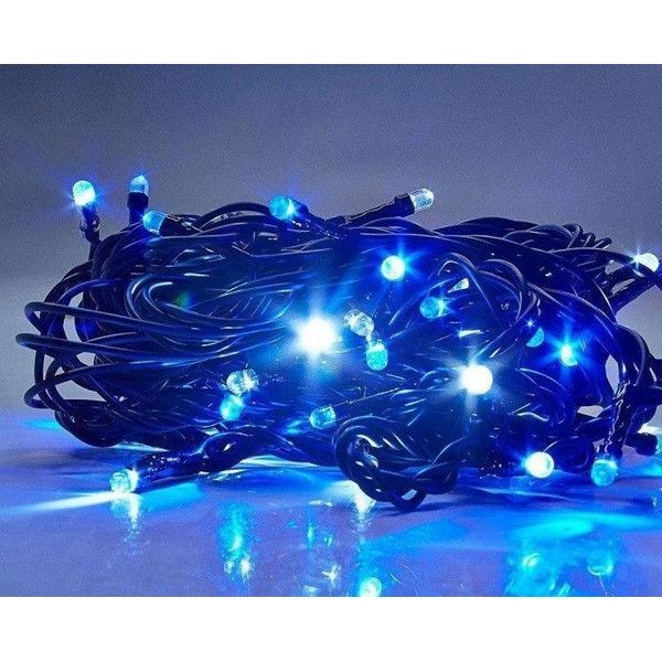 Электрогирлянда наружная «Нить» 10 м 100 LED синий 8 режимов
