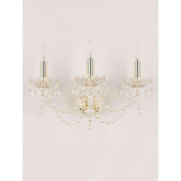 Настенный светильник Bohemia Ivele Crystal 108B.3.165.G E14 цвет золотой