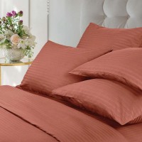 Комплект постельного белья Verossa Stripe Terracotta полутороспальный 212861