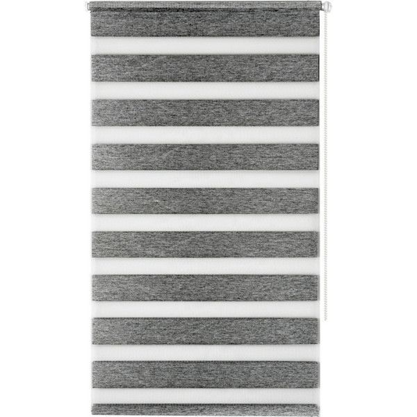 Штора рулонная день-ночь Miamoza Blackout 80x160 см, цвет серый
