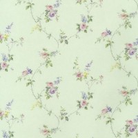 Обои виниловые Aura Little England II зелёные 0.53 м PR33810