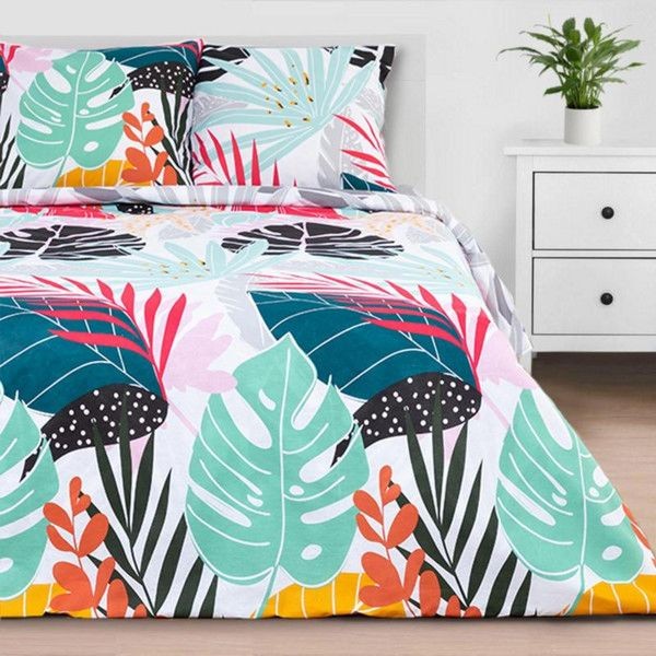 Комплект постельного белья двуспальный Этель Сolored tropics 5181609, бязь