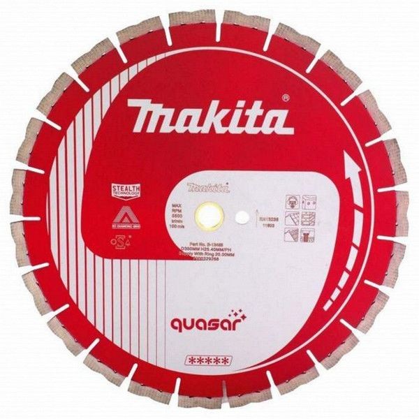 Алмазный диск сегментированный Makita Cosmos Quasar 230х22,23 (3DDG, Stealth) B-12712